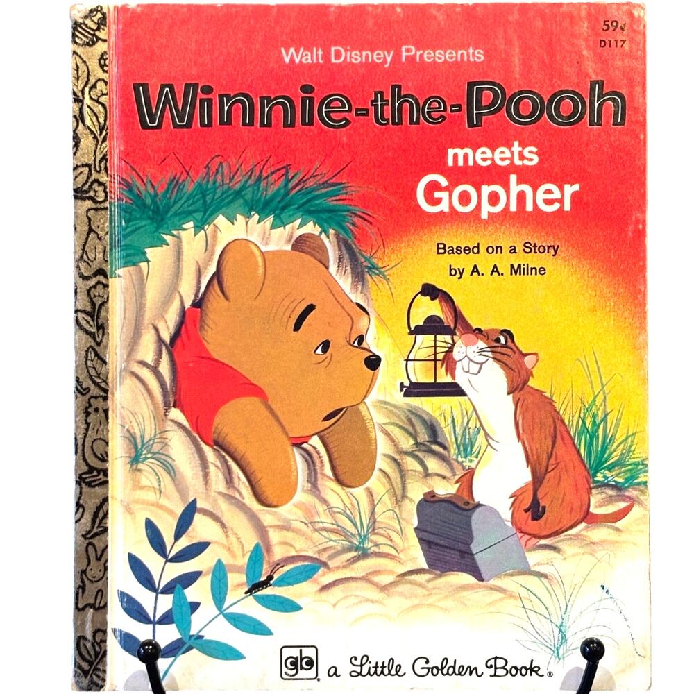 VTG 1978 14th Print, Winnie-the-Pooh Gopher, AA Milne, Disney, Little Golden, HC